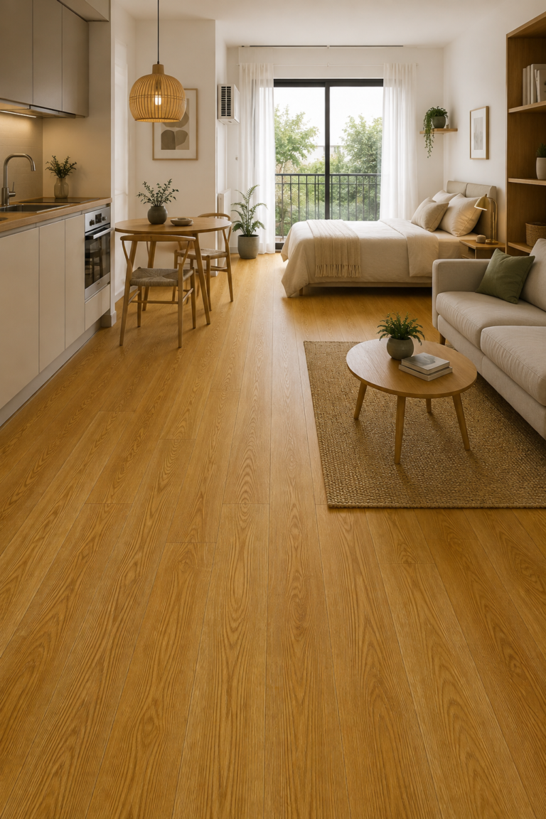 Piso Flotante HDF 8.3mm. Cerezo