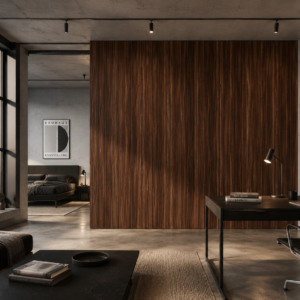 Revestimiento slimPANNEL autoadhesivo de 26 x 270cm. Walnut