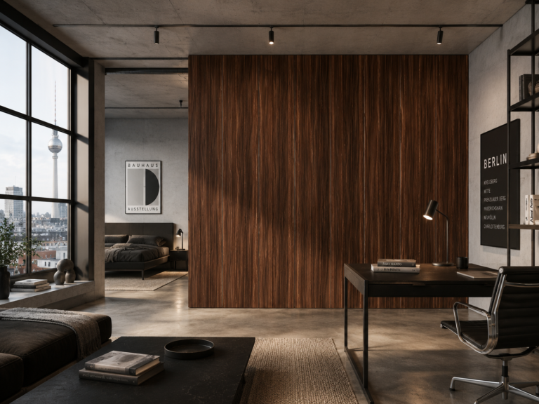 Revestimiento slimPANNEL autoadhesivo de 26 x 270cm. Walnut