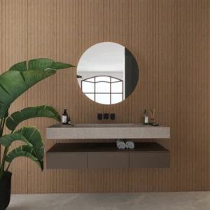 Revestimiento decoWALL Varillado. De 25 x 290cm. Lino