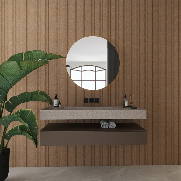 Revestimiento decoWALL Varillado. De 25 x 290cm. Lino