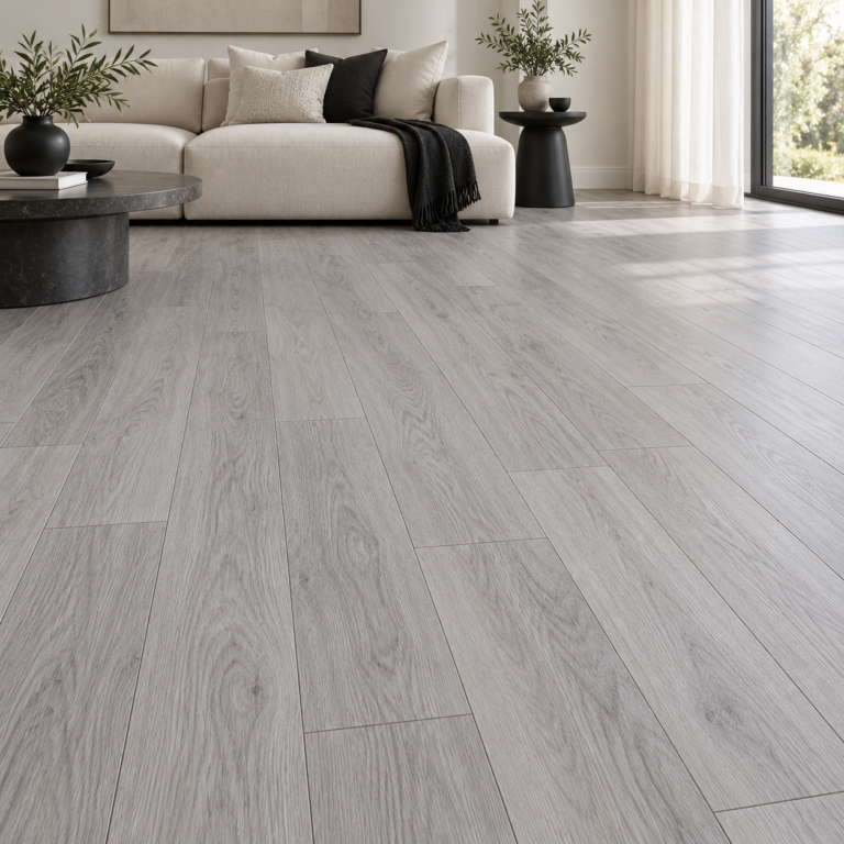 Piso Flotante SPC 5mm. 4+1mm. Manta IXPE. Grey