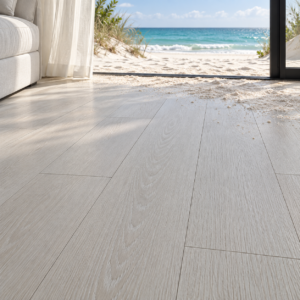 Piso Flotante HDF 7mm. WaterProof con manta 1mm. White